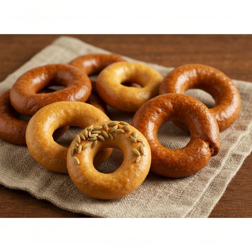 Taralli al Grano Arso - ricetta tradizionale pugliese con farina di grano arso