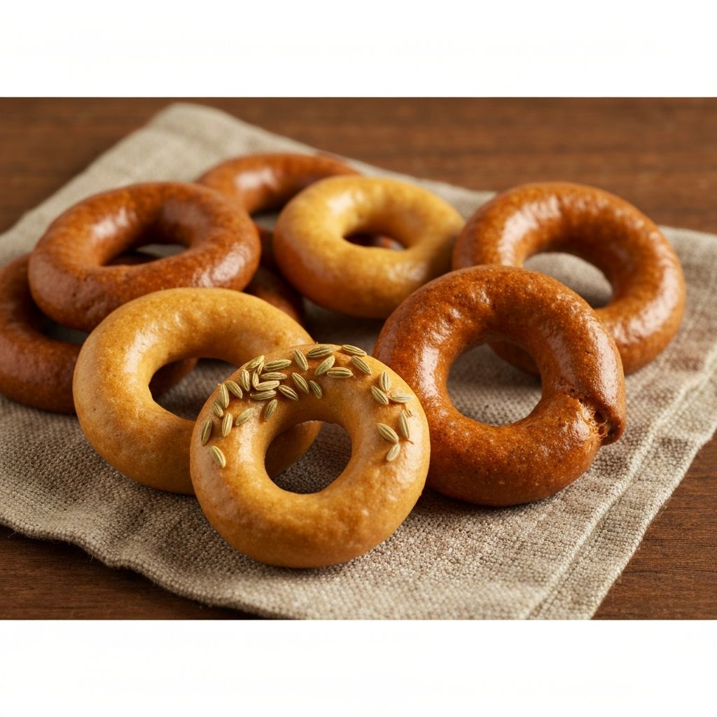 Taralli al Grano Arso - ricetta tradizionale pugliese con farina di grano arso